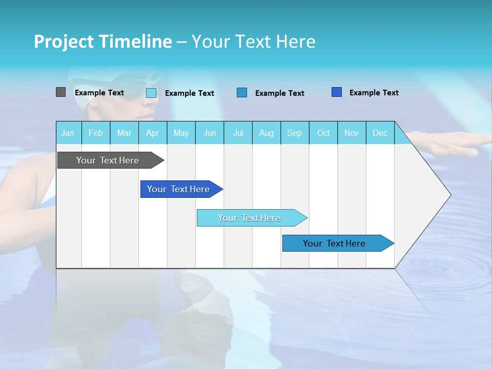 Sportive Goggles Synchronized PowerPoint Template
