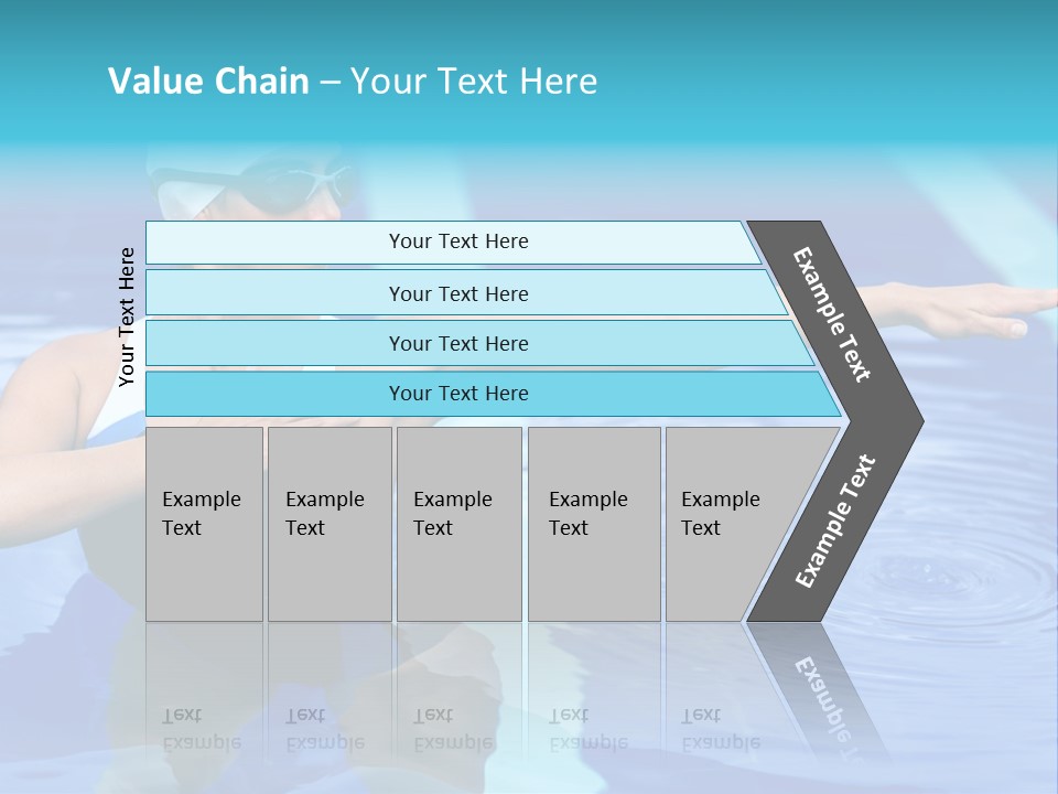 Sportive Goggles Synchronized PowerPoint Template