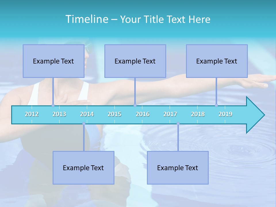 Sportive Goggles Synchronized PowerPoint Template