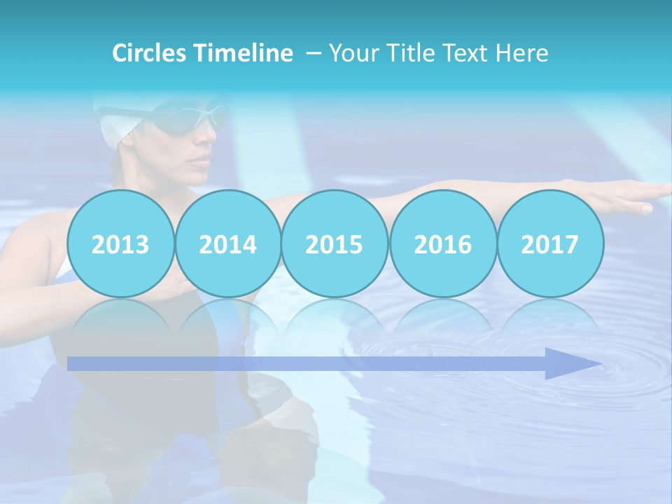 Sportive Goggles Synchronized PowerPoint Template