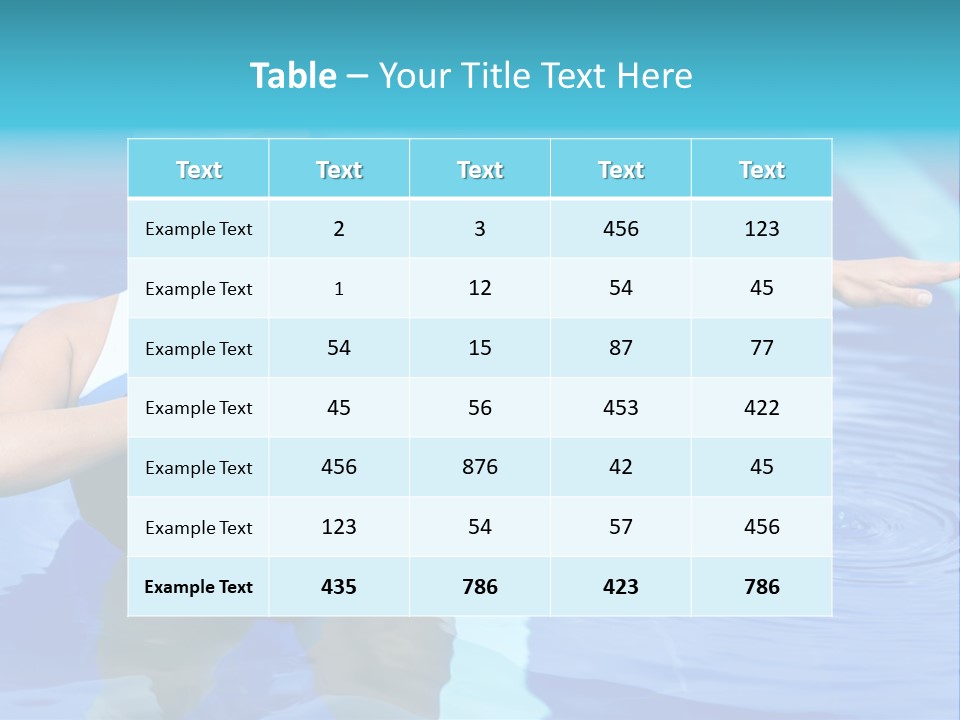 Sportive Goggles Synchronized PowerPoint Template