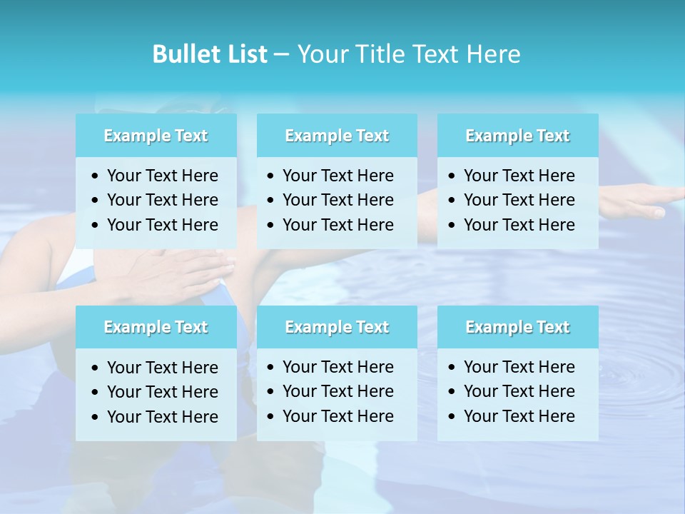 Sportive Goggles Synchronized PowerPoint Template