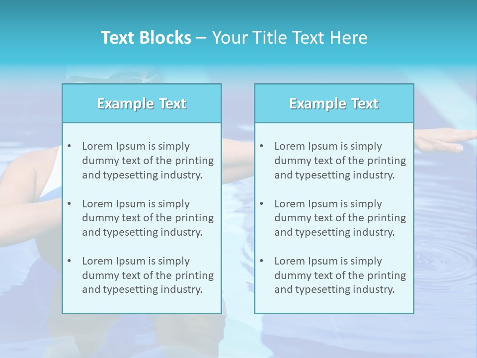 Sportive Goggles Synchronized PowerPoint Template