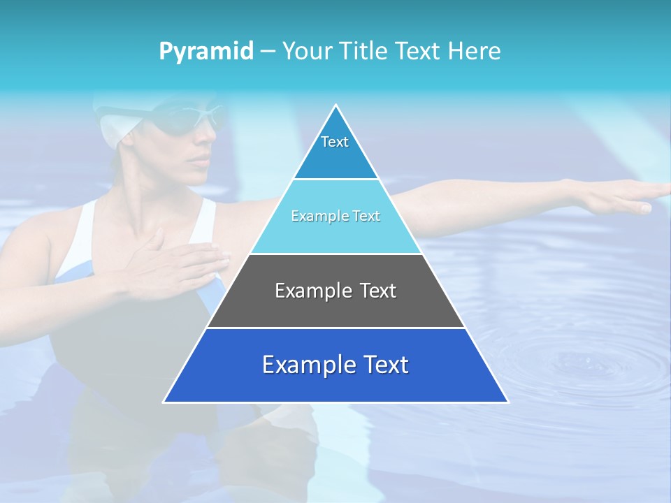 Sportive Goggles Synchronized PowerPoint Template