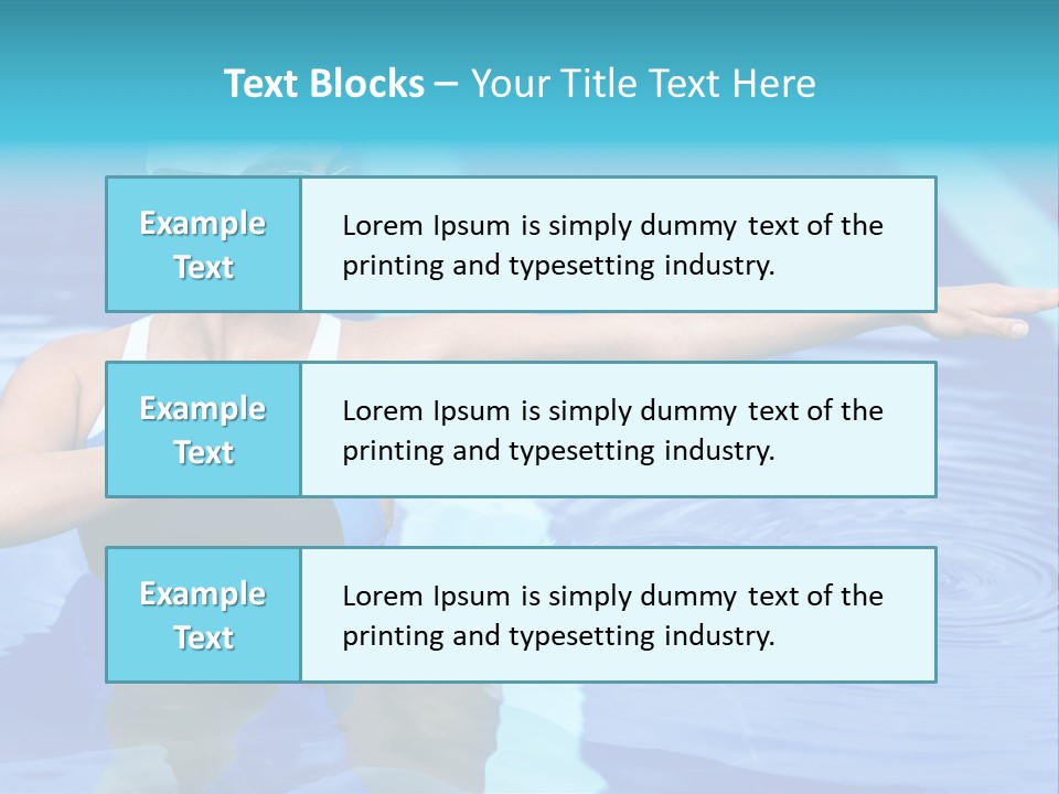 Sportive Goggles Synchronized PowerPoint Template