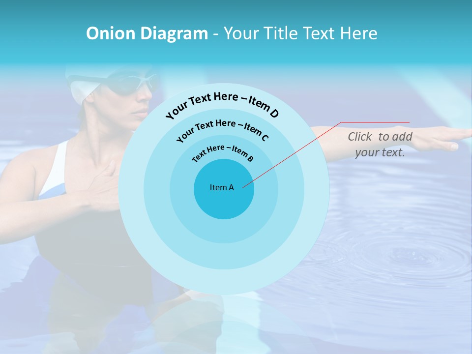 Sportive Goggles Synchronized PowerPoint Template