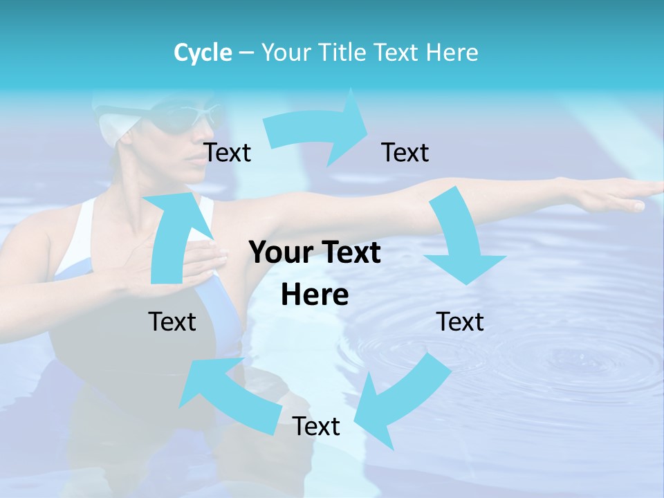 Sportive Goggles Synchronized PowerPoint Template