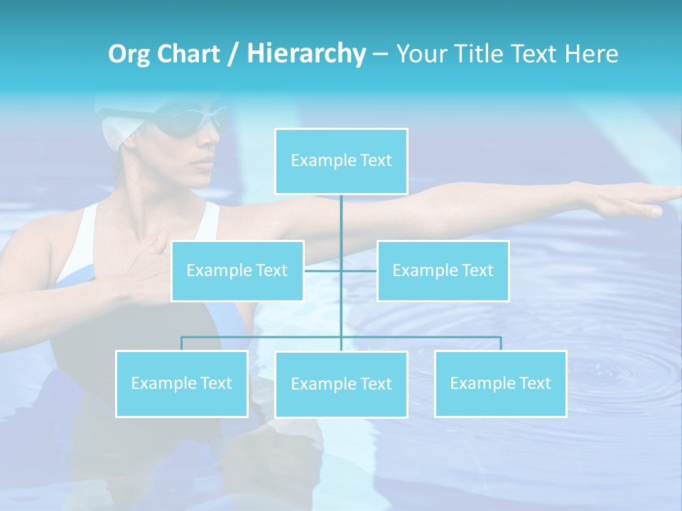 Sportive Goggles Synchronized PowerPoint Template