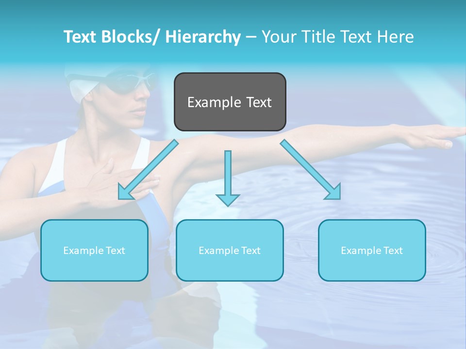 Sportive Goggles Synchronized PowerPoint Template