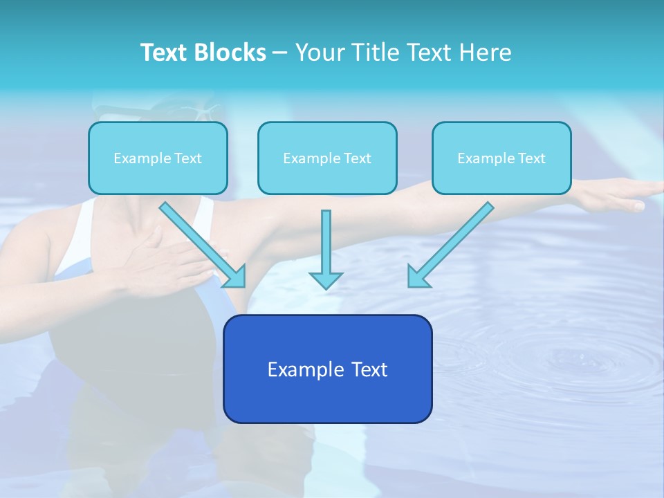 Sportive Goggles Synchronized PowerPoint Template