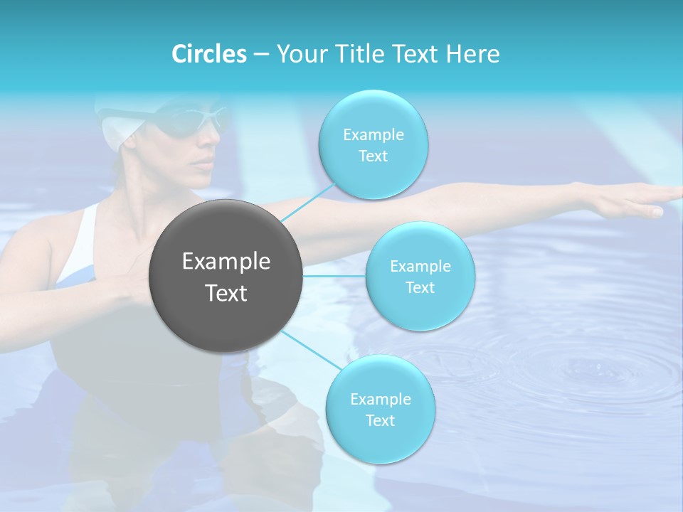 Sportive Goggles Synchronized PowerPoint Template