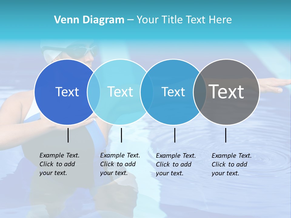 Sportive Goggles Synchronized PowerPoint Template
