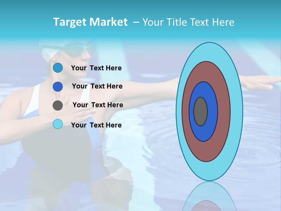 Sportive Goggles Synchronized PowerPoint Template