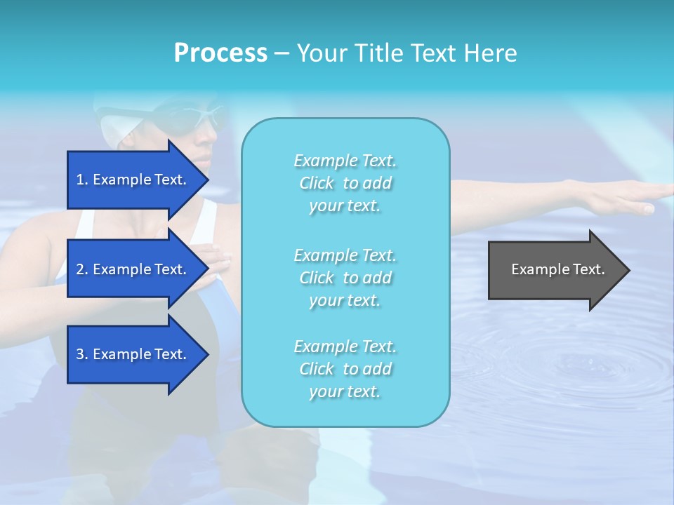 Sportive Goggles Synchronized PowerPoint Template
