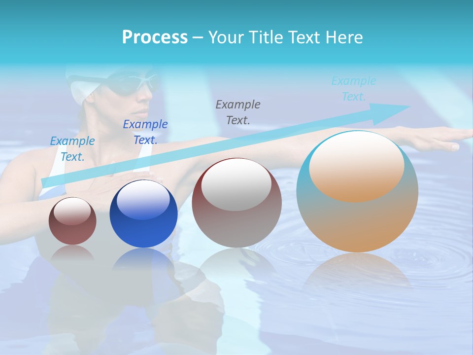 Sportive Goggles Synchronized PowerPoint Template