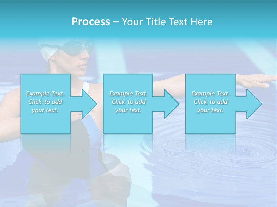 Sportive Goggles Synchronized PowerPoint Template