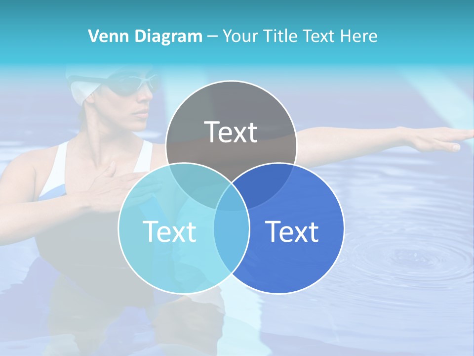 Sportive Goggles Synchronized PowerPoint Template