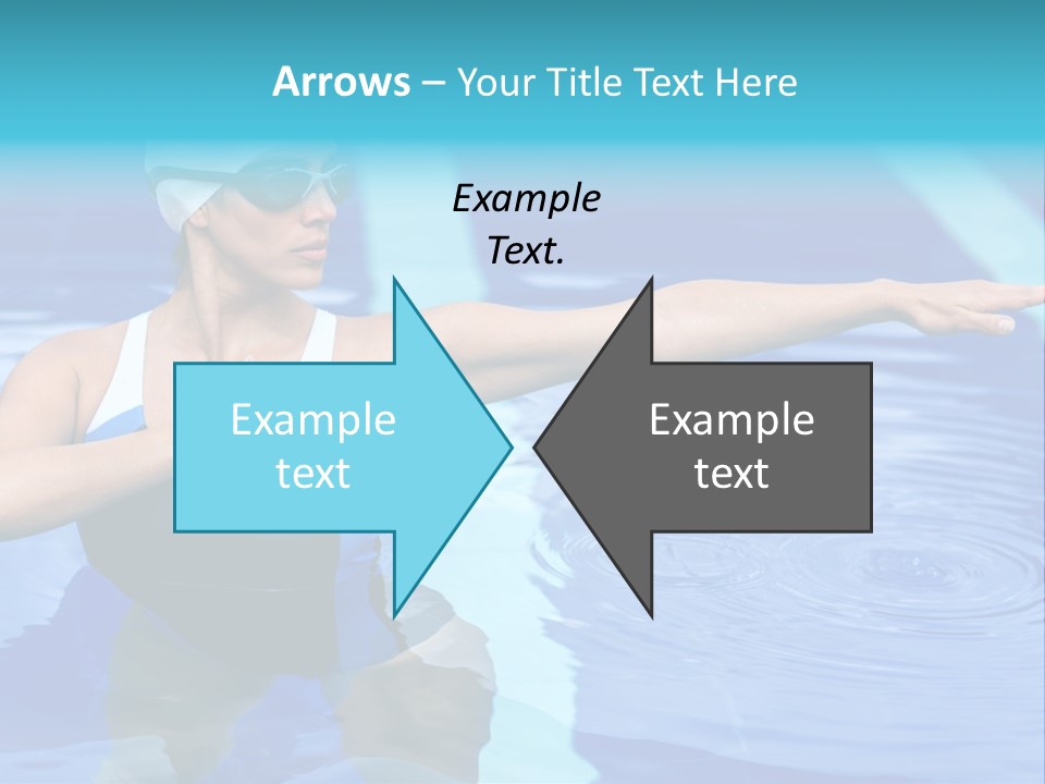 Sportive Goggles Synchronized PowerPoint Template