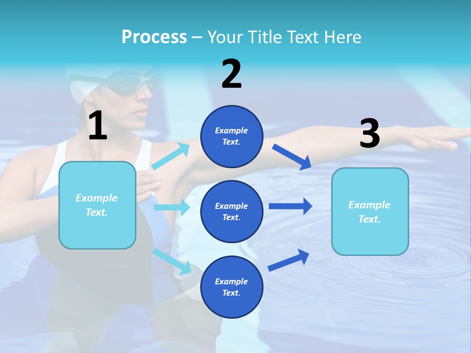 Sportive Goggles Synchronized PowerPoint Template