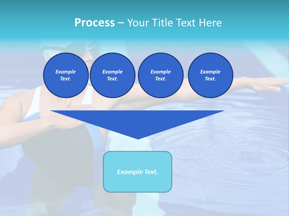 Sportive Goggles Synchronized PowerPoint Template
