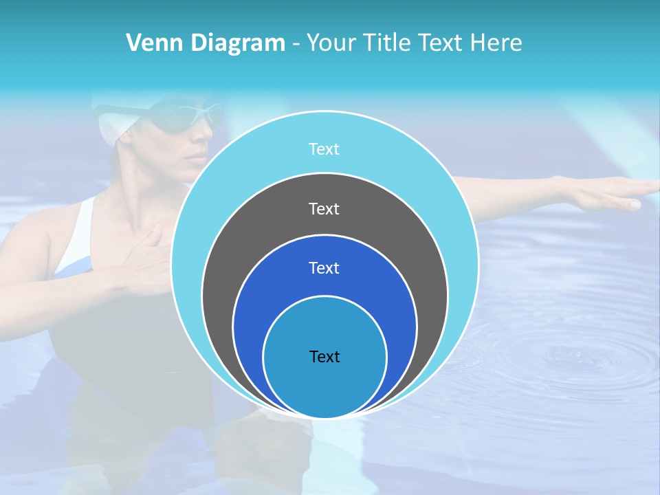Sportive Goggles Synchronized PowerPoint Template
