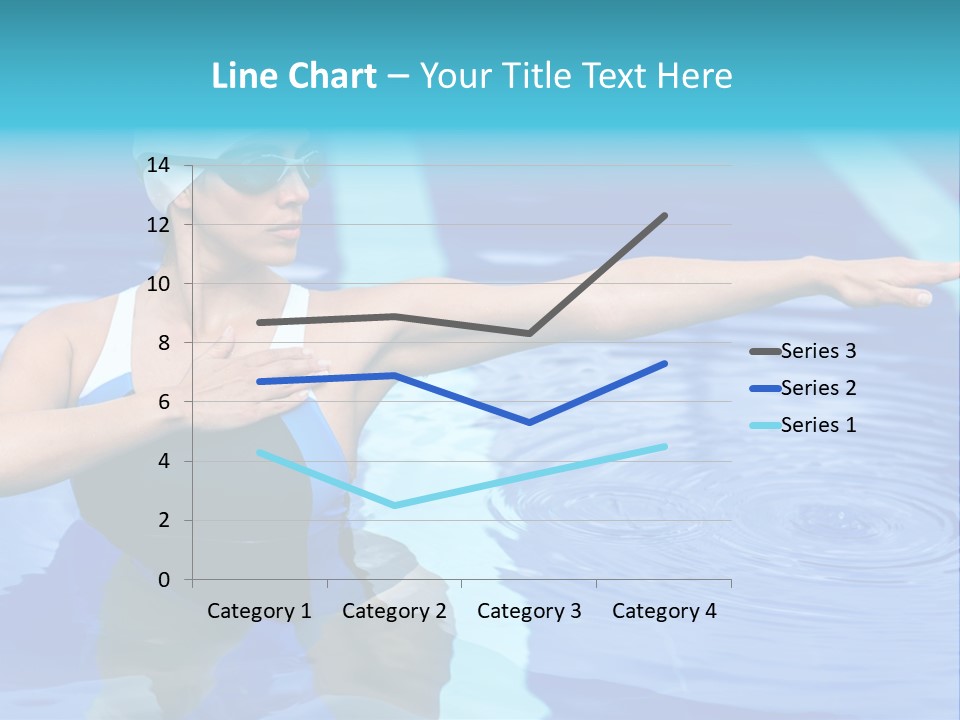 Sportive Goggles Synchronized PowerPoint Template