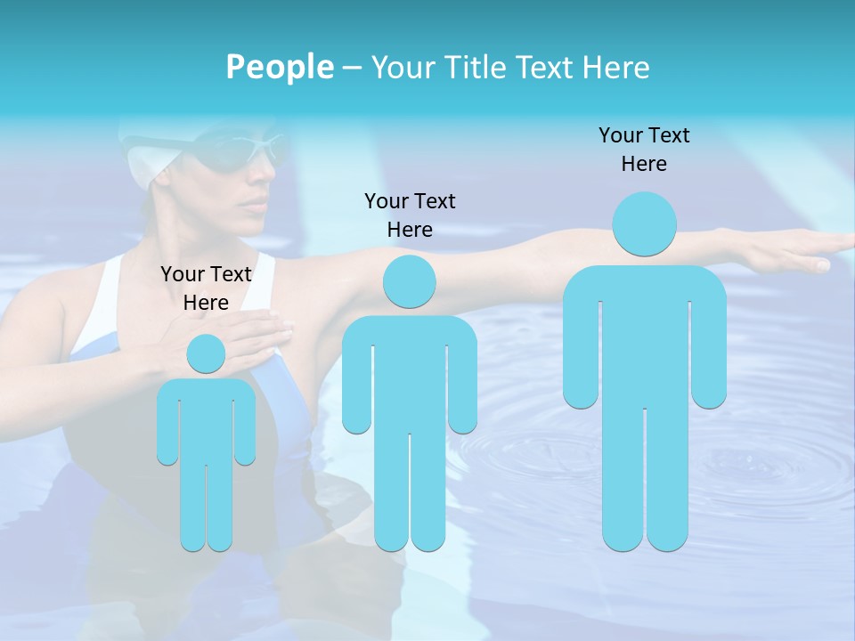 Sportive Goggles Synchronized PowerPoint Template