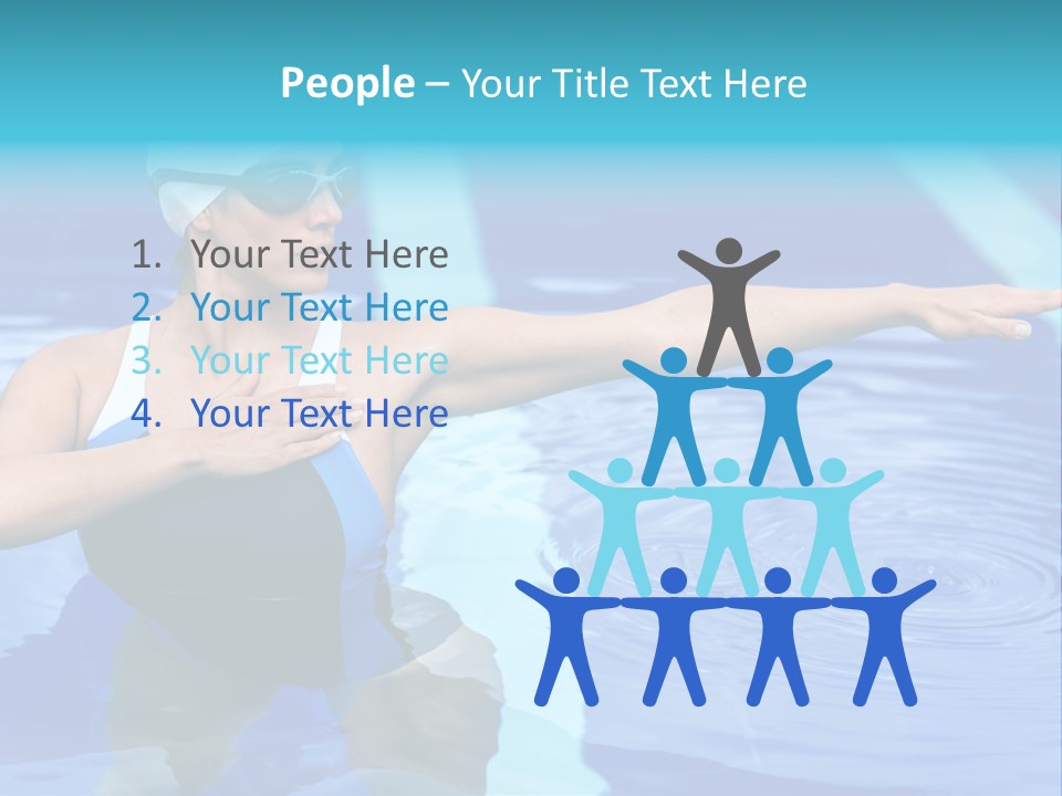 Sportive Goggles Synchronized PowerPoint Template