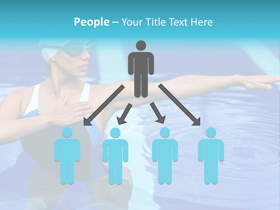 Sportive Goggles Synchronized PowerPoint Template