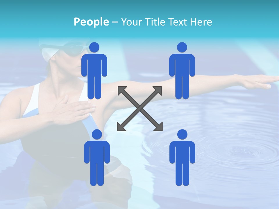 Sportive Goggles Synchronized PowerPoint Template