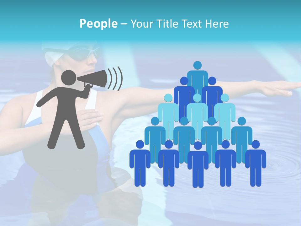 Sportive Goggles Synchronized PowerPoint Template