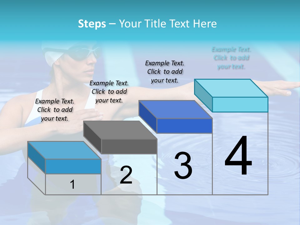 Sportive Goggles Synchronized PowerPoint Template