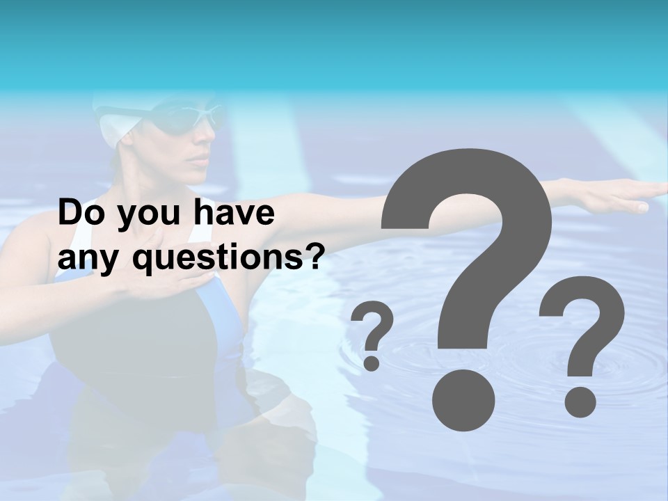 Sportive Goggles Synchronized PowerPoint Template