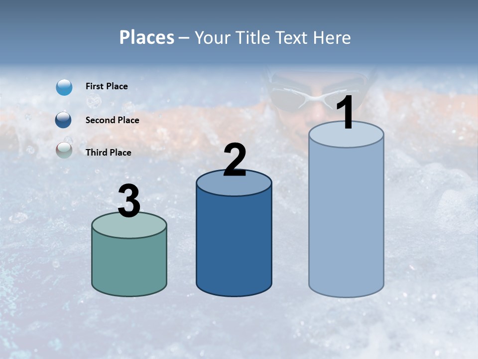 Young Swimmer Female PowerPoint Template