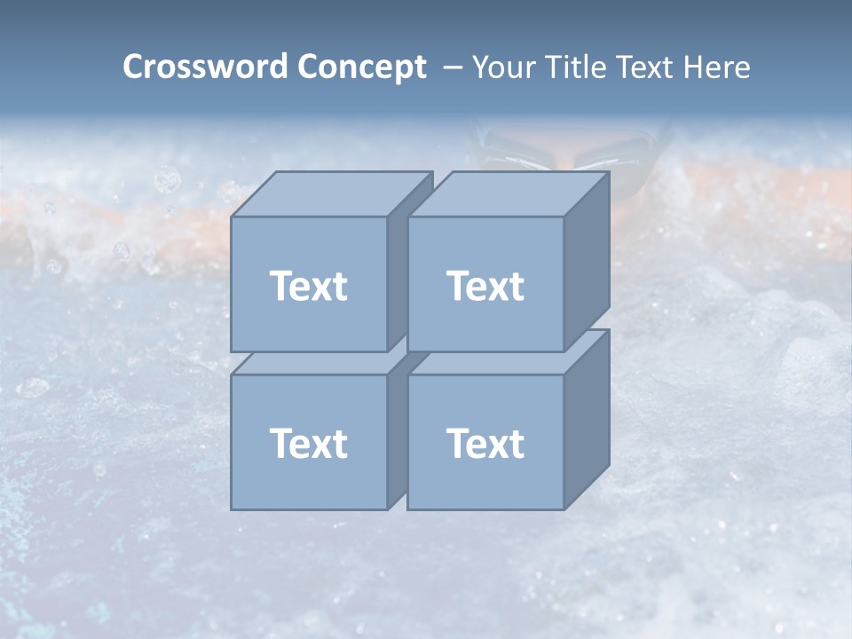 Young Swimmer Female PowerPoint Template