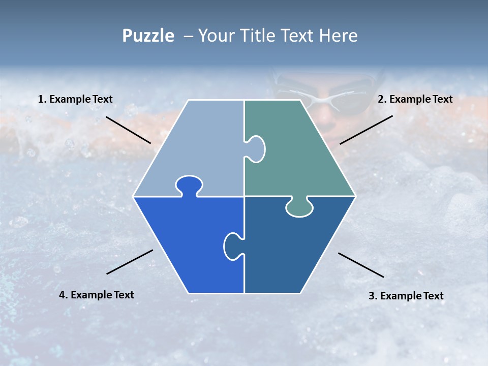 Young Swimmer Female PowerPoint Template