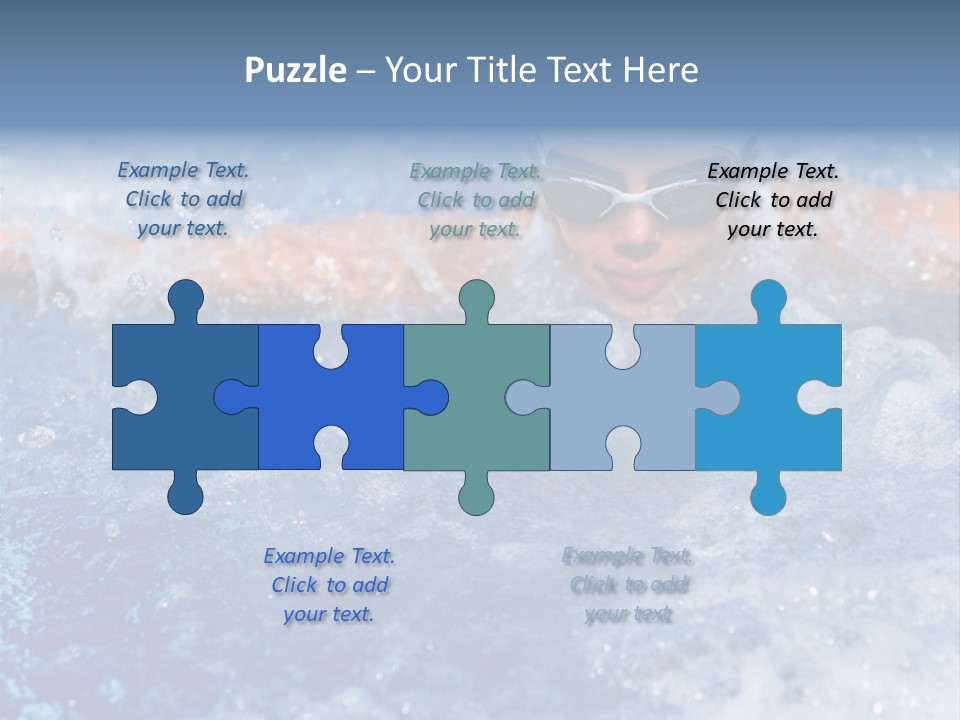 Young Swimmer Female PowerPoint Template