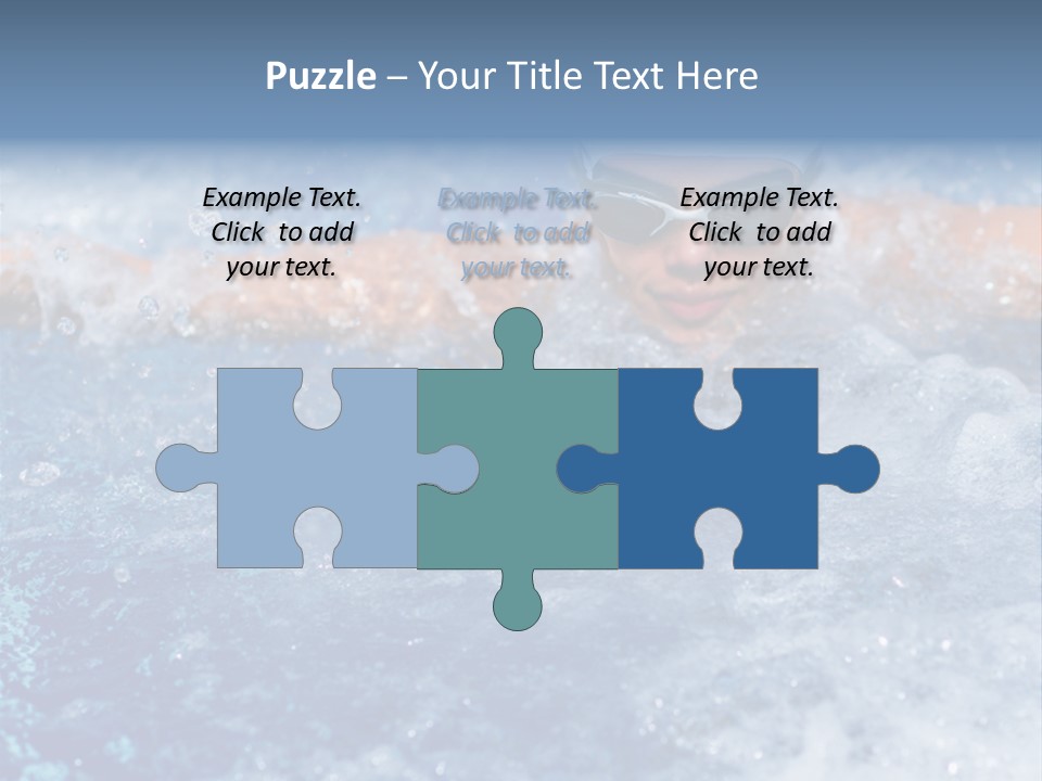 Young Swimmer Female PowerPoint Template