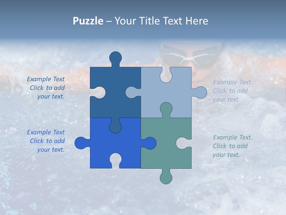 Young Swimmer Female PowerPoint Template