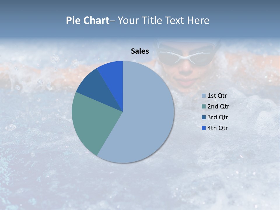 Young Swimmer Female PowerPoint Template