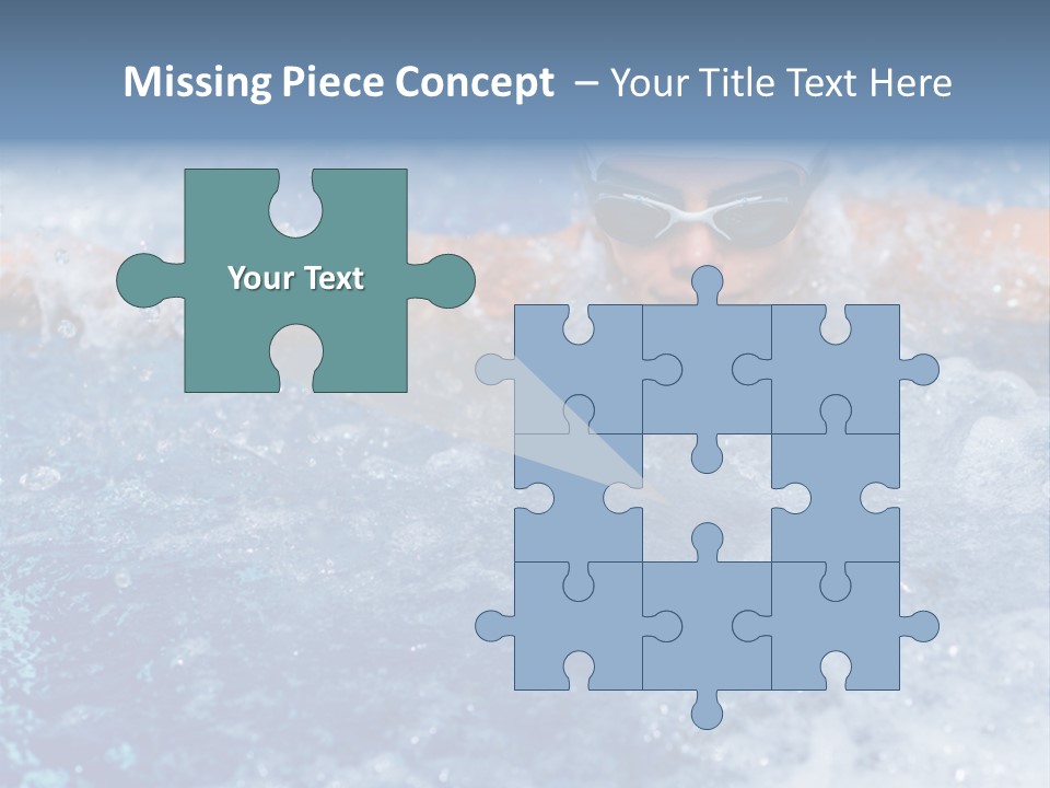 Young Swimmer Female PowerPoint Template