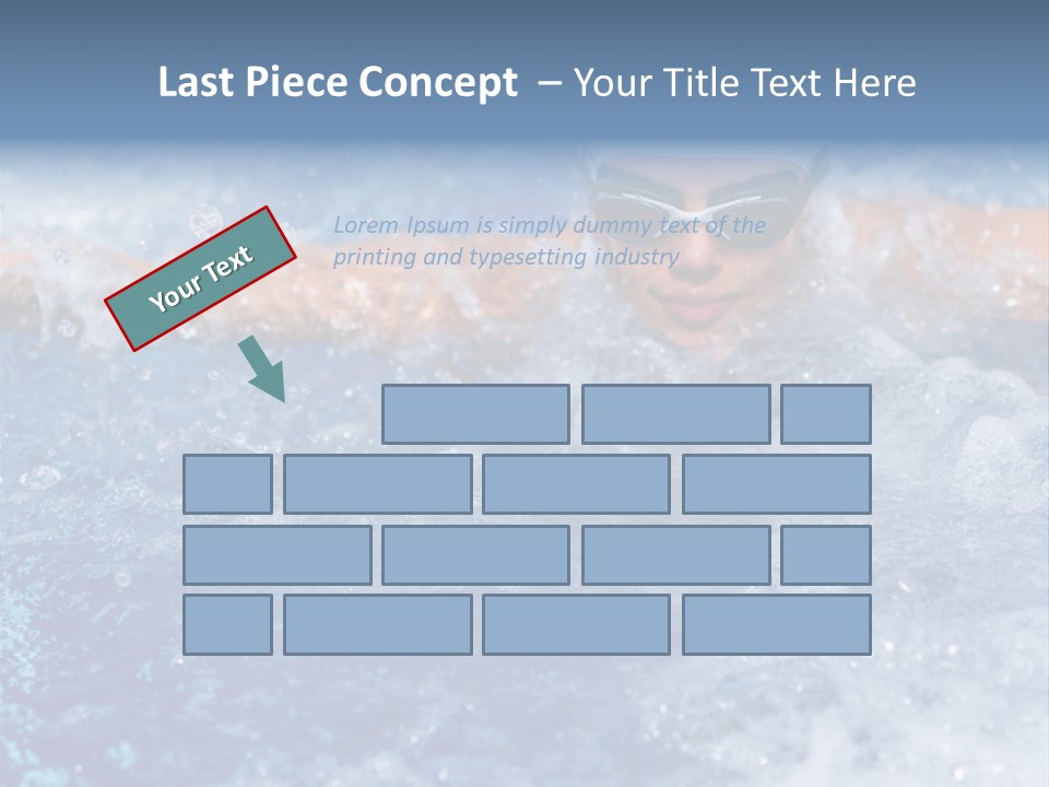 Young Swimmer Female PowerPoint Template