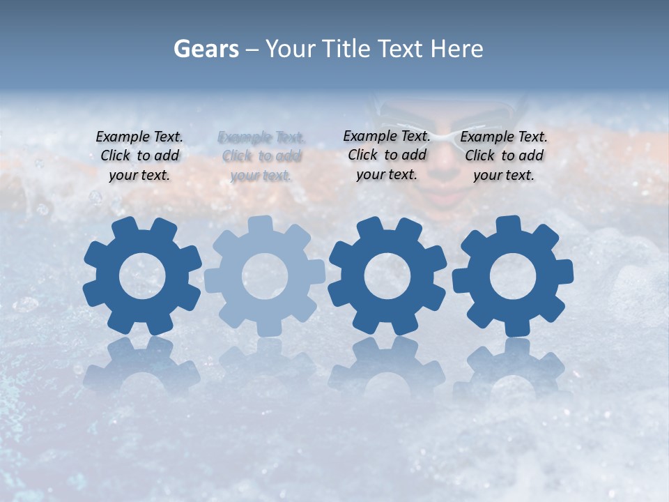 Young Swimmer Female PowerPoint Template