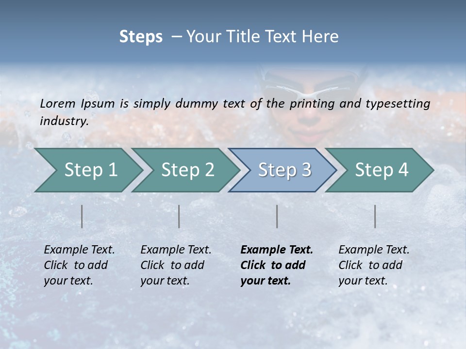 Young Swimmer Female PowerPoint Template