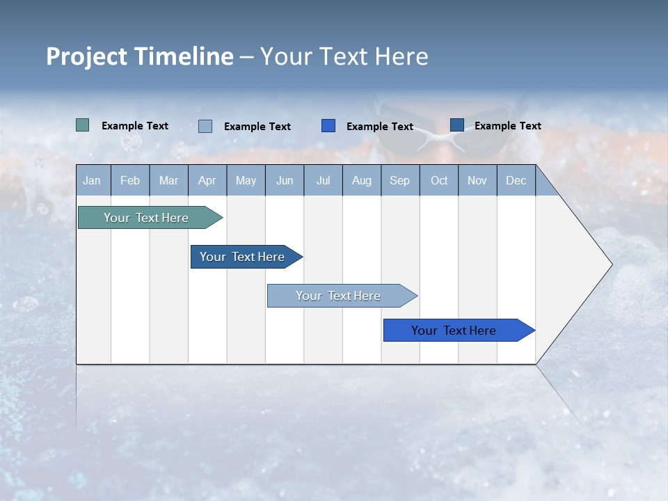 Young Swimmer Female PowerPoint Template