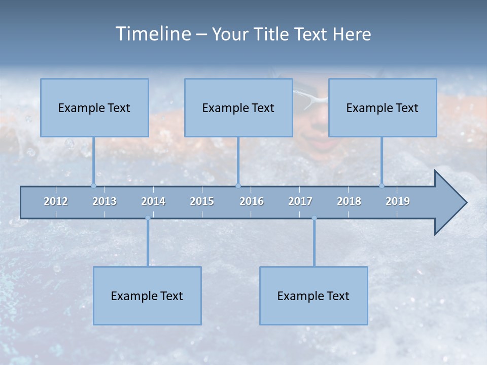 Young Swimmer Female PowerPoint Template