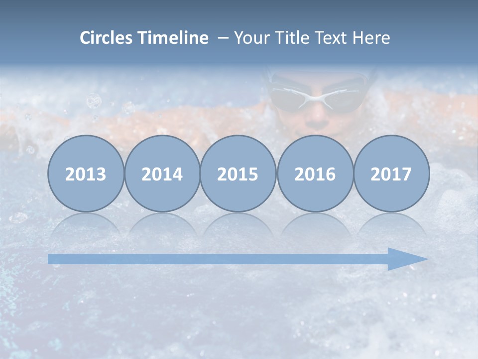 Young Swimmer Female PowerPoint Template