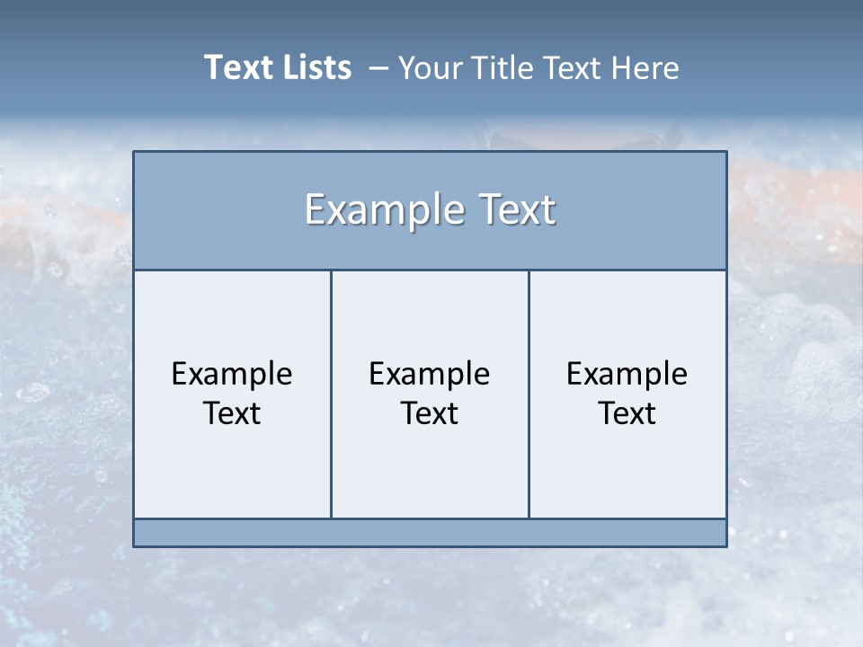 Young Swimmer Female PowerPoint Template