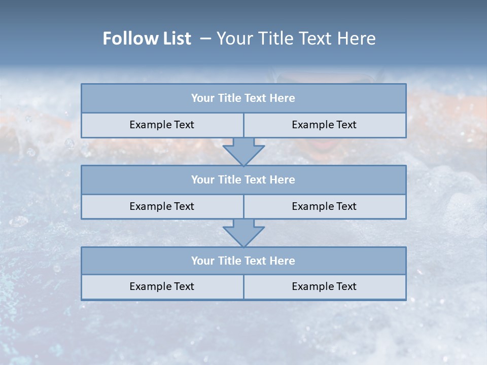Young Swimmer Female PowerPoint Template