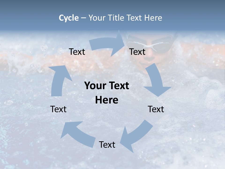 Young Swimmer Female PowerPoint Template